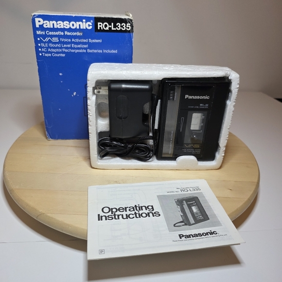 Vintage Panasonic Mini Casette Recorder RQ-L335 Voice Activated Untested In Box - Picture 1 of 6